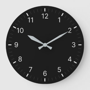 Simple Minimal Classic Dark Wall Clock