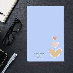 Simple Minimal Clean Basic Cute Hearts Post-it Notes