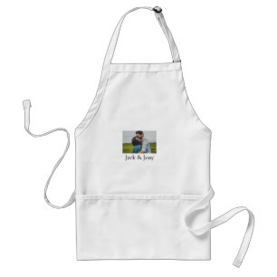 Simple minimal colourful add  name photo text cust standard apron