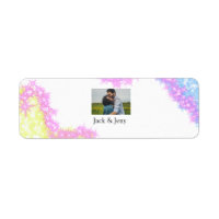 Simple minimal colourful glitter add name photo im