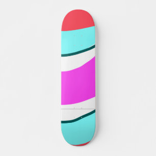simple minimal colourful red custom personalized  skateboard
