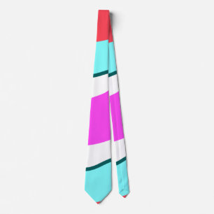 simple minimal colourful red custom personalized t tie