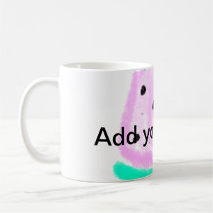Simple minimal colourful watercolor circle balls coffee mug