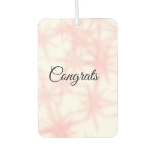 Simple minimal congratulations add your text name air freshener