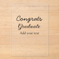 Simple minimal congratulations graduation add your