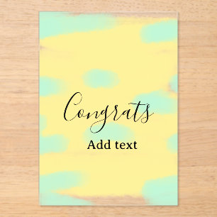 Simple minimal congratulations graduation add your acrylic invitations