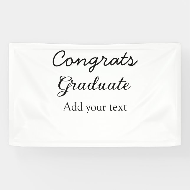 Simple minimal congratulations graduation add your banner (Horizontal)