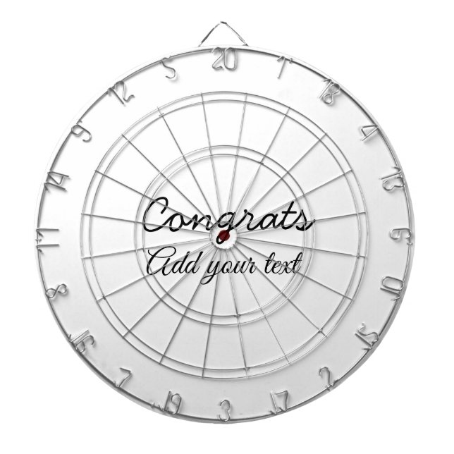 Simple minimal congratulations graduation add your dartboard (Front)