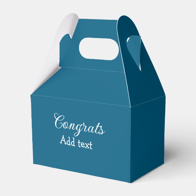 Simple minimal congratulations graduation add your favor box (Front Side)