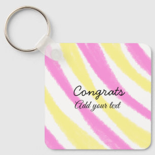 Simple minimal congratulations graduation add your keychain