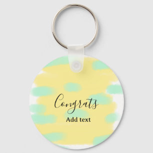 Simple minimal congratulations graduation add your keychain