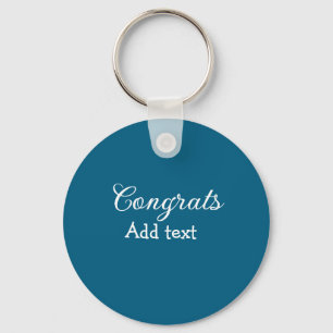 Simple minimal congratulations graduation add your keychain