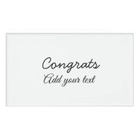 Simple minimal congratulations graduation add your