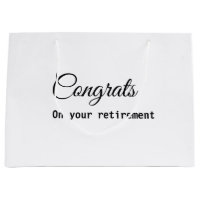 Simple minimal congratulations retirement add name