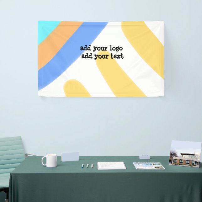 simple minimal custom add your logo address websit banner (Tradeshow)