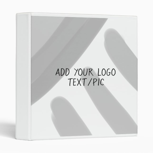 simple minimal custom add your logo address websit binder (Front/Spine)