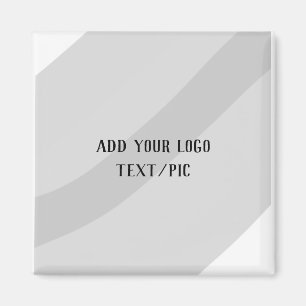 simple minimal custom add your logo address websit magnet