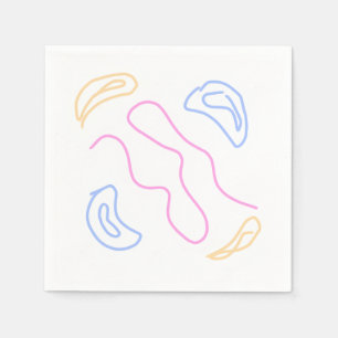 simple minimal custom add your logo address websit napkin