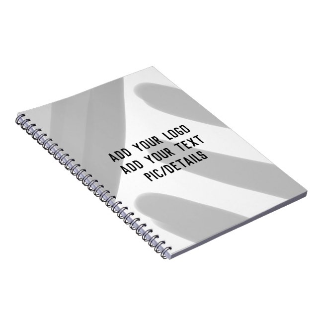 simple minimal custom add your logo address websit notebook (Right Side)