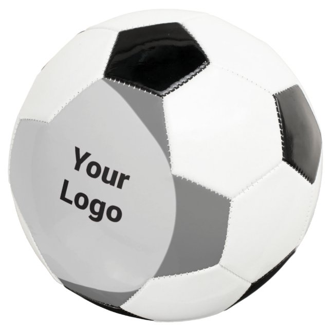 simple minimal custom add your logo address websit soccer ball (Three Quarter)