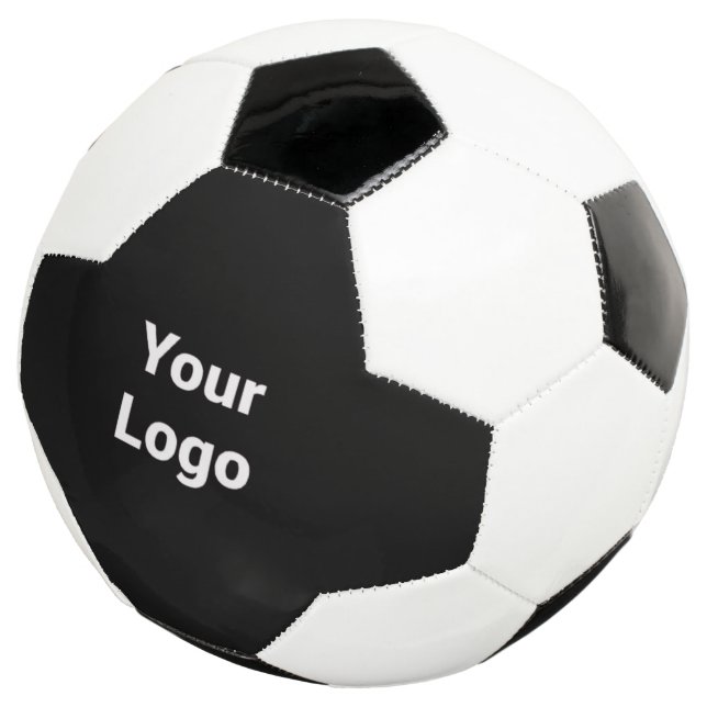 simple minimal custom add your logo address websit soccer ball (Three Quarter)