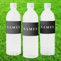Simple Minimal Custom Add Your Name Elegant Black