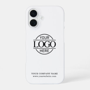 Simple Minimal Custom Business Company Logo iPhone 16 Case