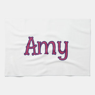 simple minimal customized name monogram classic kitchen towel