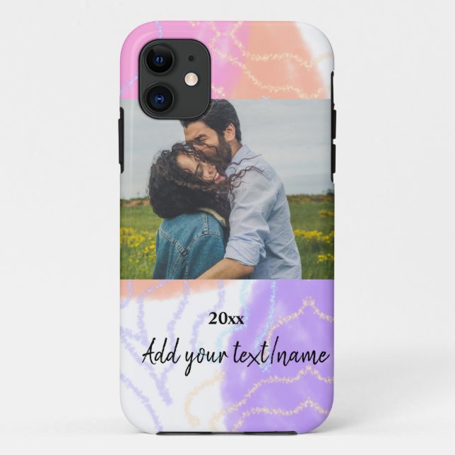 simple minimal customized name monogram couple  th Case-Mate iPhone case (Back)