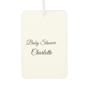 SIMPLE MINIMAL.CUTIE ADD NAME BABY baby shower Thr Air Freshener