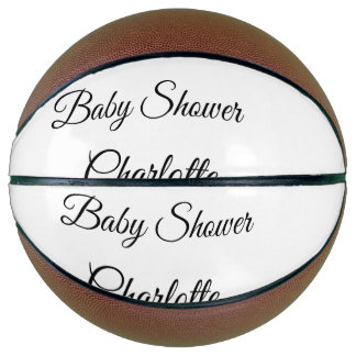 SIMPLE MINIMAL.CUTIE ADD NAME BABY baby shower Thr Basketball