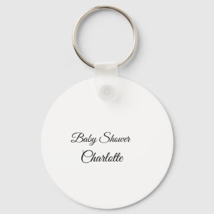 SIMPLE MINIMAL.CUTIE ADD NAME BABY baby shower Thr Keychain