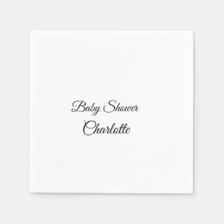 SIMPLE MINIMAL.CUTIE ADD NAME BABY baby shower Thr Napkin