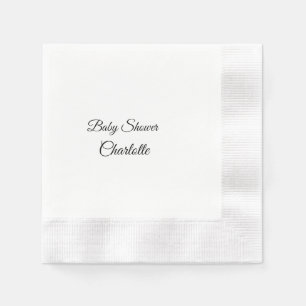 SIMPLE MINIMAL.CUTIE ADD NAME BABY baby shower Thr Napkin