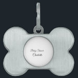 SIMPLE MINIMAL.CUTIE ADD NAME BABY baby shower Thr Pet ID Tag<br><div class="desc">Design</div>