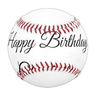 SIMPLE MINIMAL.CUTIE ADD NAME BABY happy birthday  Baseball