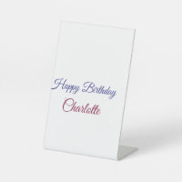 SIMPLE MINIMAL.CUTIE ADD NAME BABY happy birthday