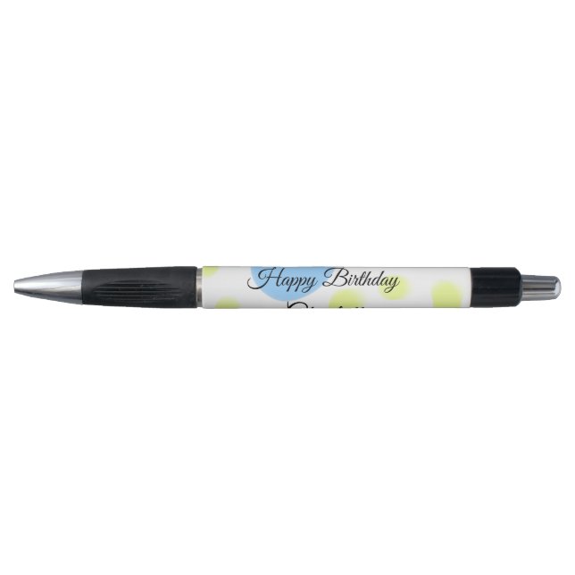 SIMPLE MINIMAL.CUTIE ADD NAME BABY happy birthday  Pen (Front)
