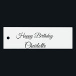 SIMPLE MINIMAL.CUTIE ADD NAME BABY happy birthday  Ruler<br><div class="desc">Design</div>