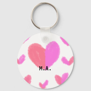SIMPLE MINIMAL.CUTIE ADD NAME BABY letter Throw Pi Keychain