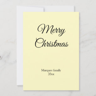 Simple minimal elegant add your text christmas car