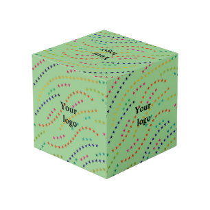 simple minimal elegant colourful design custom add cube
