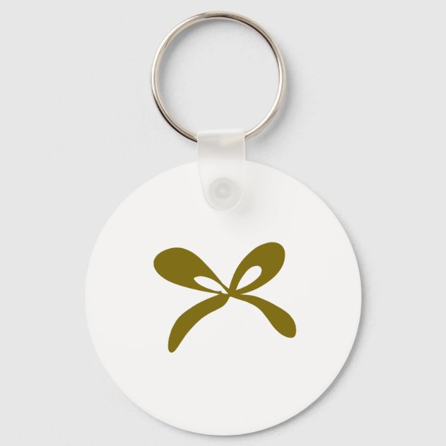 Simple minimal elegant custom logo here company  b keychain (Front)