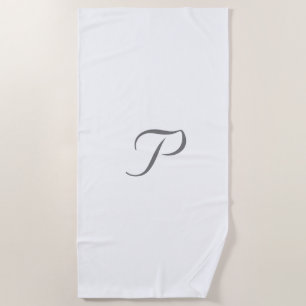 Simple minimal elegant custom logo here company    beach towel