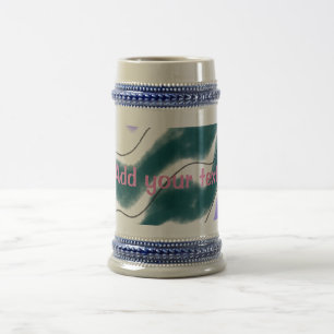 Simple minimal elegant custom logo here company beer stein