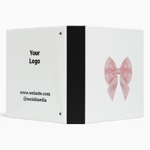 Simple minimal elegant custom logo here company binder