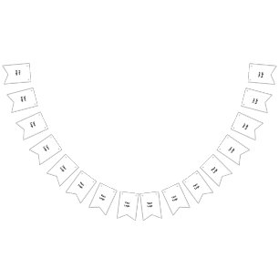 Simple minimal elegant custom logo here company  bunting flags