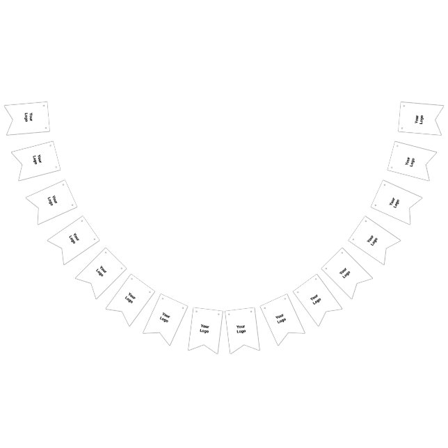 Simple minimal elegant custom logo here company  bunting flags (All)