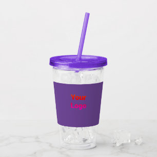 Simple minimal elegant custom logo here company cl acrylic tumbler