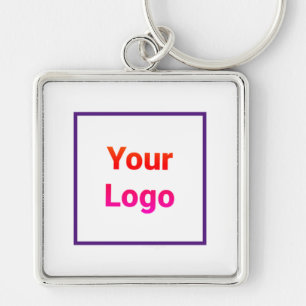 Simple minimal elegant custom logo here company cl keychain